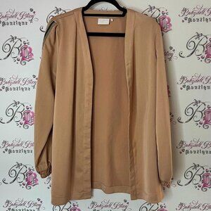 Kaffe kimono Open Front Cardigan striped arms cherry kimono shimmer shiny luxe